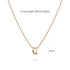 Initials Brick Alphabet Letter Necklace Rose Gold Layered Steel Jewellery